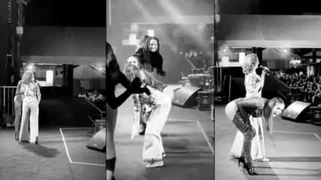 Senhorinha fã de Anitta sobe ao palco, dança, rebola e viraliza