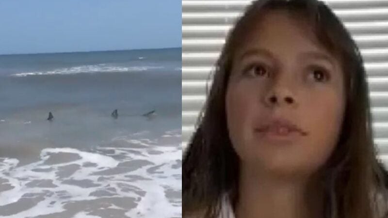 Garota de 16 anos salva homem atacado por tubarão na praia