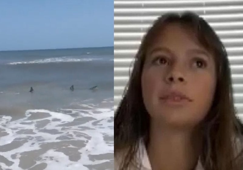 Garota de 16 anos salva homem atacado por tubarão na praia