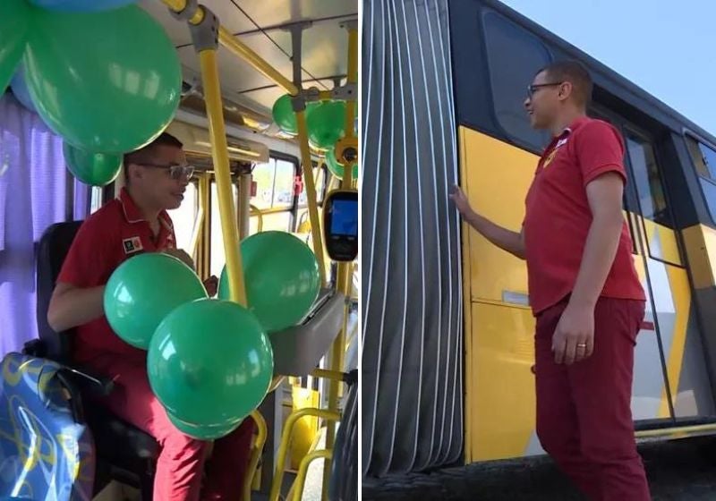 Surpresa emociona autista que tinha sonho de passear de ônibus