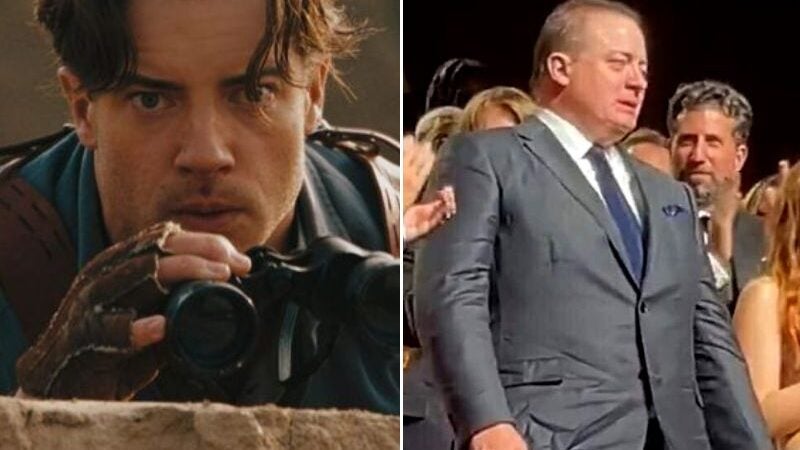 Brendan Fraser chora ao ser ovacionado por novo filme. Sofreu assédio e depressão