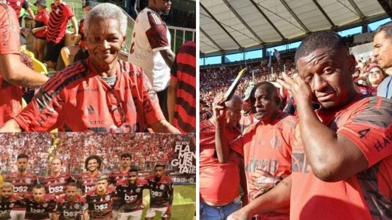 Flamengo leva pessoas em situação de rua para ver jogo no Maracanã e emociona. VÍDEO