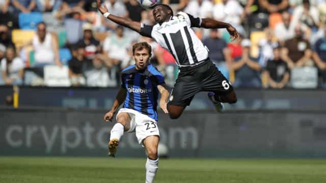 Udinese supera a Inter de virada e vence a quinta partida seguida no Italiano