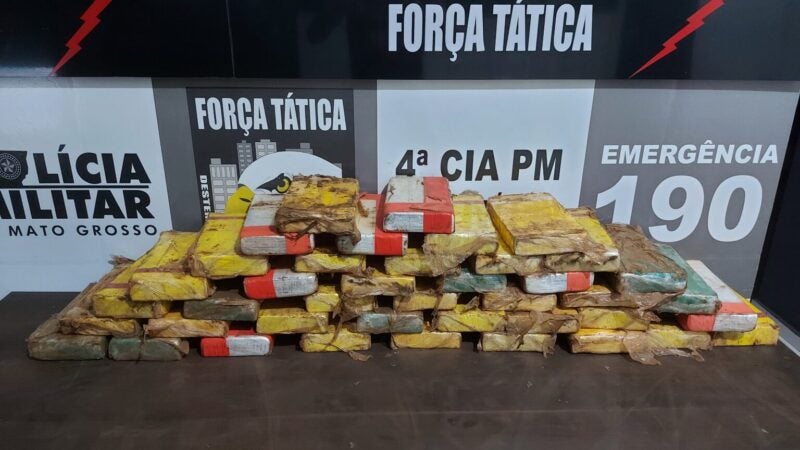 Força Tática de Guarantã do Norte apreende mais 46Kg de drogas na MT-419