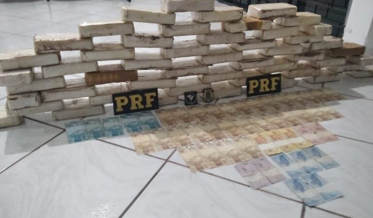 PRF apreende entorpecente escondido na lataria de veículo