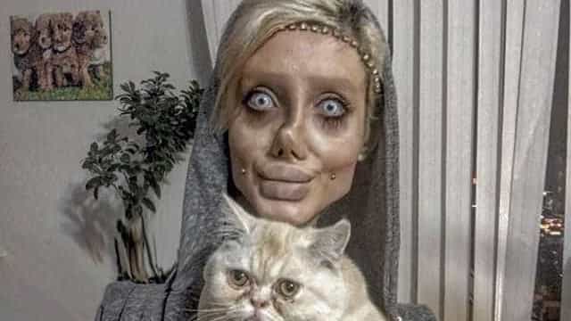 Jovem conhecida como Angelina Jolie Zumbi mostra seu verdadeiro rosto; veja