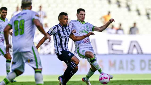 América-MG supera o Ceará fora de casa e fica perto do G-6 no Brasileirão