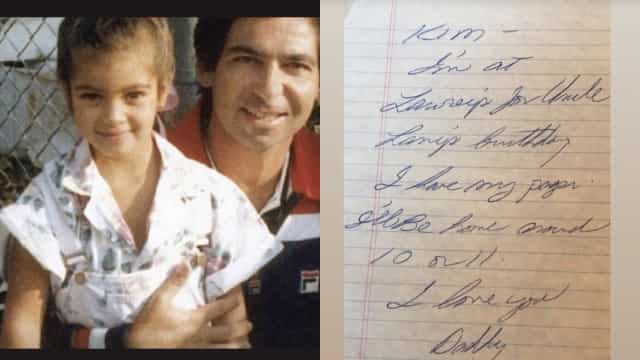 Kim Kardashian lembra pai: "Contigo sempre"