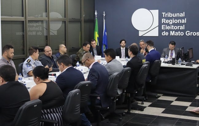 TRE e forças de segurança de Mato Grosso se reúnem e projetam 2º turno das eleições