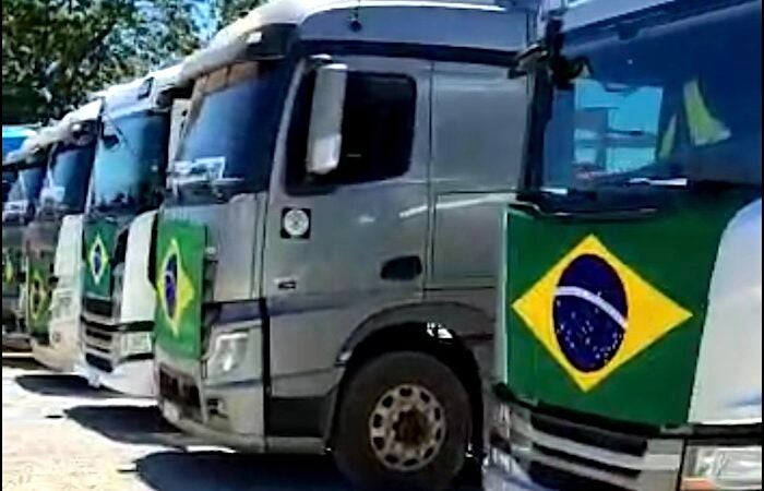 Nortão: começa ‘caminhonaço’ que fará manifesto em frente ao Exército em Cuiabá contra resultado das eleições