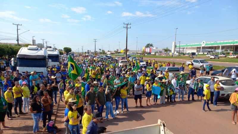 População de Guarantã do Norte a cada dia aumenta mais o movimento pró-Bolsonaro