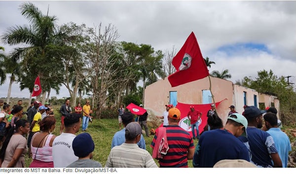 MST anuncia invasão de duas fazendas na Bahia
