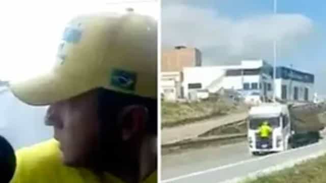 Ficar pendurado foi um ato de defesa, diz ‘patriota do caminhão’