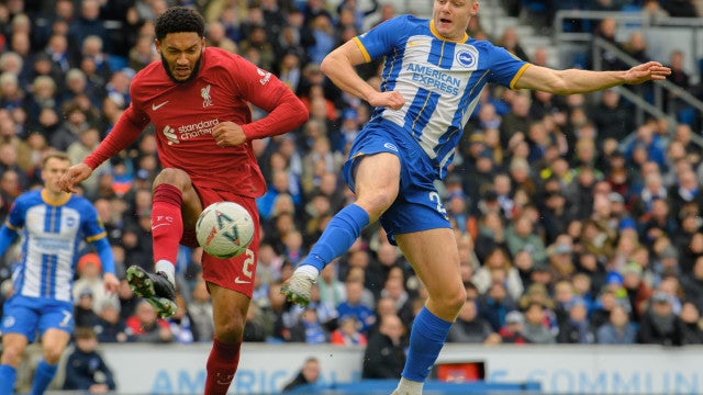 Mitoma faz golaço no fim e Brighton elimina o Liverpool da Copa da Inglaterra