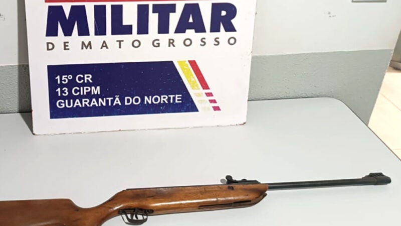 Homem foi preso por ameaçar a esposa na zona rural de Guarantã do Norte
