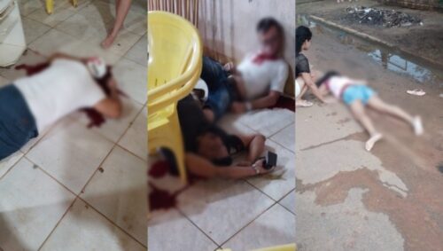 Dois homens assassinam 6 pessoas em um bar de Sinop Fotos e vídeo)
