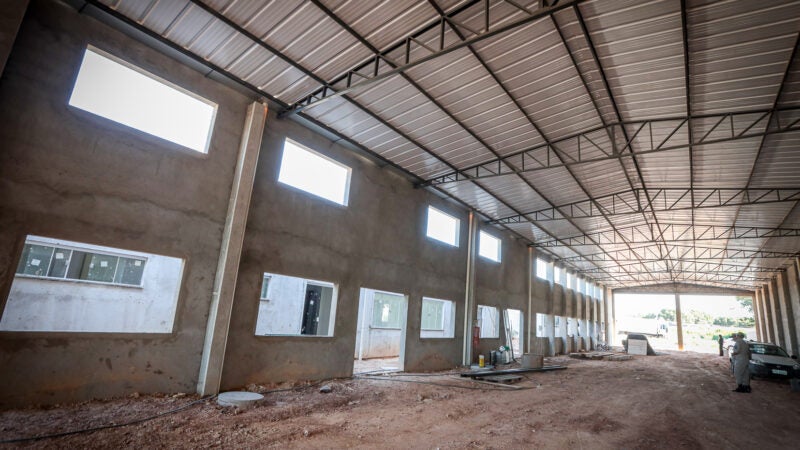 Obra do novo batalhão dos bombeiros em Cuiabá está 60% concluída