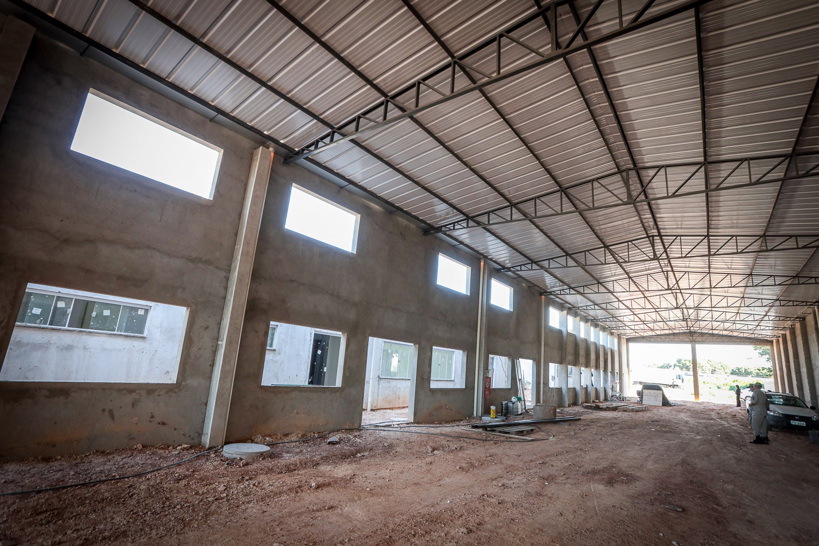 Obra do novo batalhão dos bombeiros em Cuiabá está 60% concluída