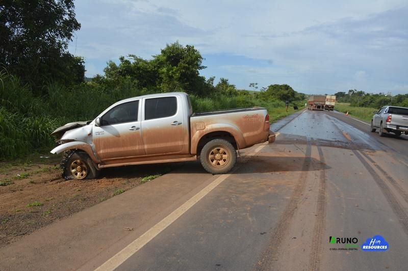 ACIDENTE É REGISTRADO NA BR-163 ENTRE MATUPÁ E GUARANTÃ DO NORTE
