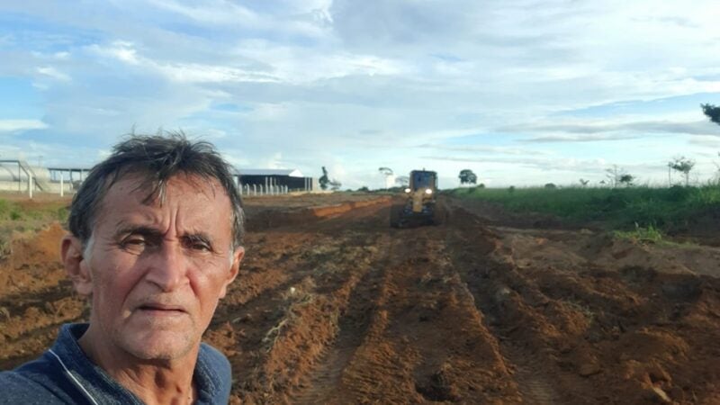 Vereador José França agradece ao executivo municipal pela abertura da AV. Herionaldo do Couto Queiroz