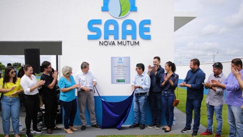 Inaugurado em Nova Mutum complexo de abastecimento de água; R$ 1,8 milhão investidos
