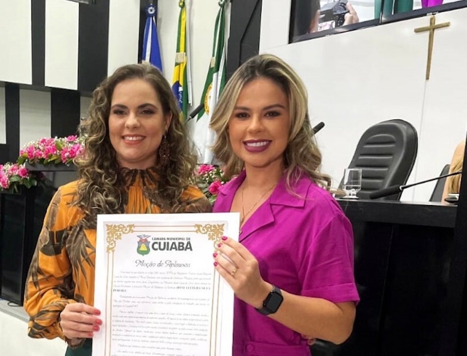 Câmara de Cuiabá concede moção de aplausos para secretária de Assistência Social de Nova Mutum