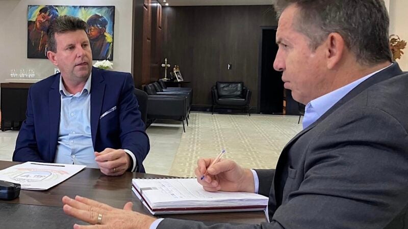 Prefeito de Sorriso reivindica a governador reforços na segurança e regulação de saúde; R$ 700 mil confirmados para Politec