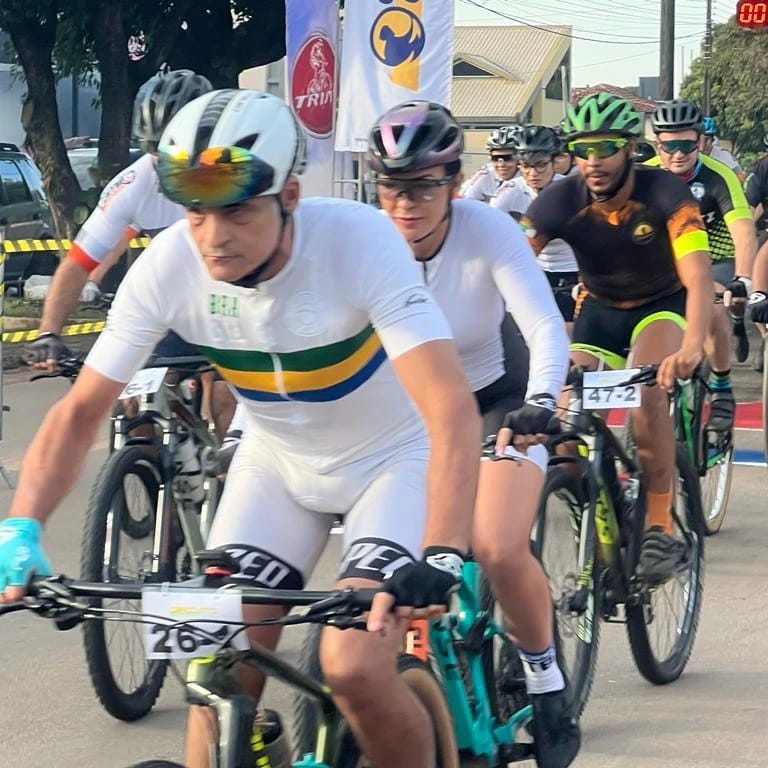 Vereador David Marques representou Guarantã do Norte em prova regional de ciclismo
