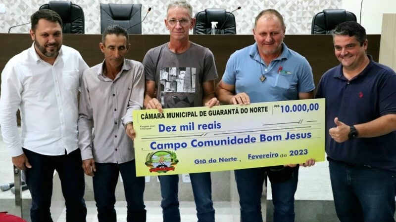 Esporte de Comunidades rurais e clube da cidade recebem recursos de economia da Câmara Municipal