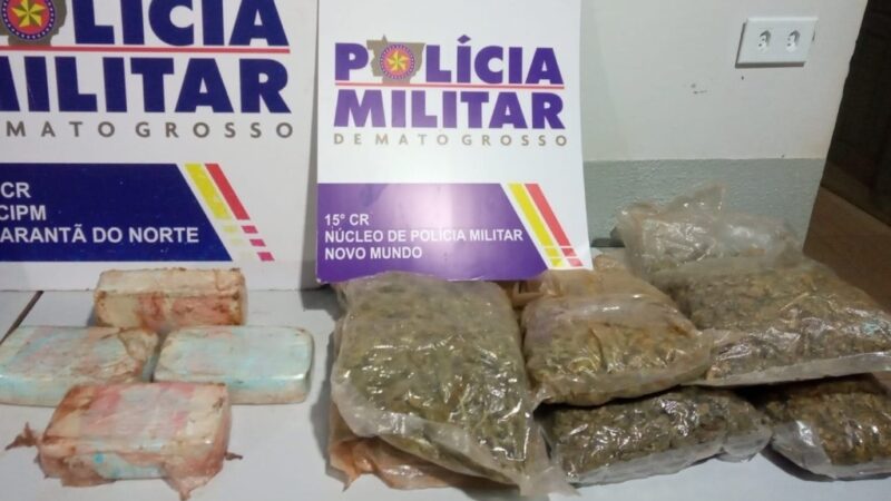 PM de Novo Mundo encontra quase 8Kg de drogas que viria para Guarantã em fundo falso de veículo na MT-419