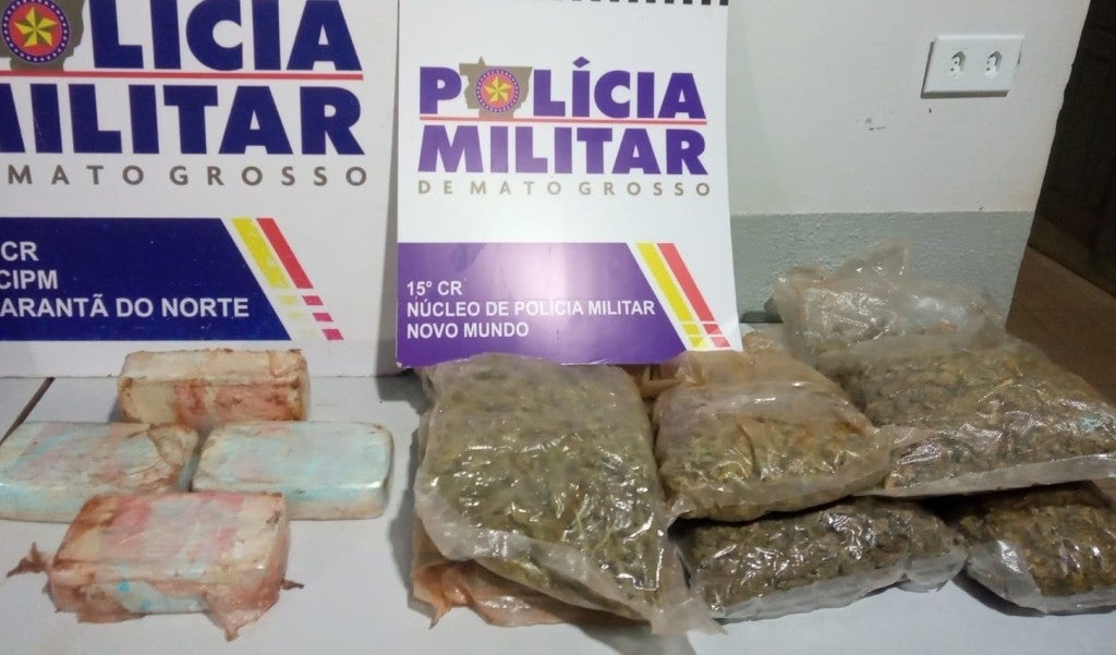 PM de Novo Mundo encontra quase 8Kg de drogas que viria para Guarantã em fundo falso de veículo na MT-419