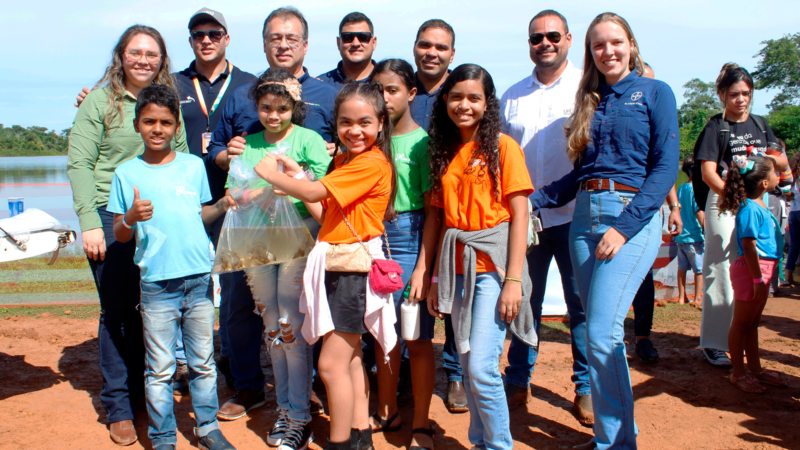 uisa promove ações de educação ambiental com crianças da comunidade
