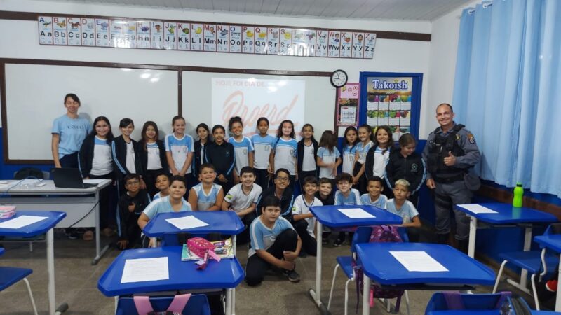 Em Guarantã do Norte 158 alunos do 3° e 4° ano da Escola Estrelinha se formam no PROERD MT