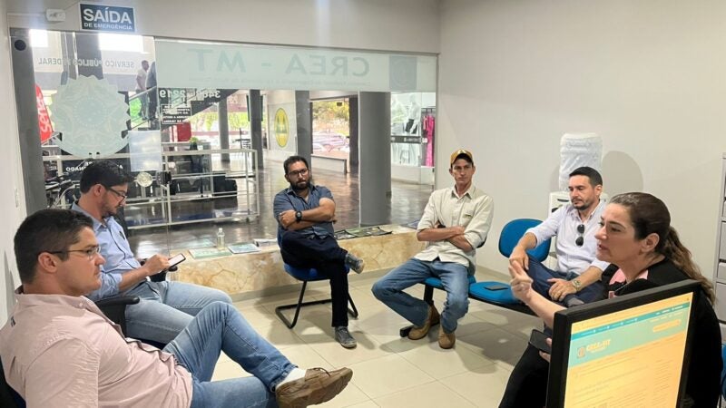 Crea-MT reúne com profissionais do Sistema em Água Boa para discutir valorização profissional