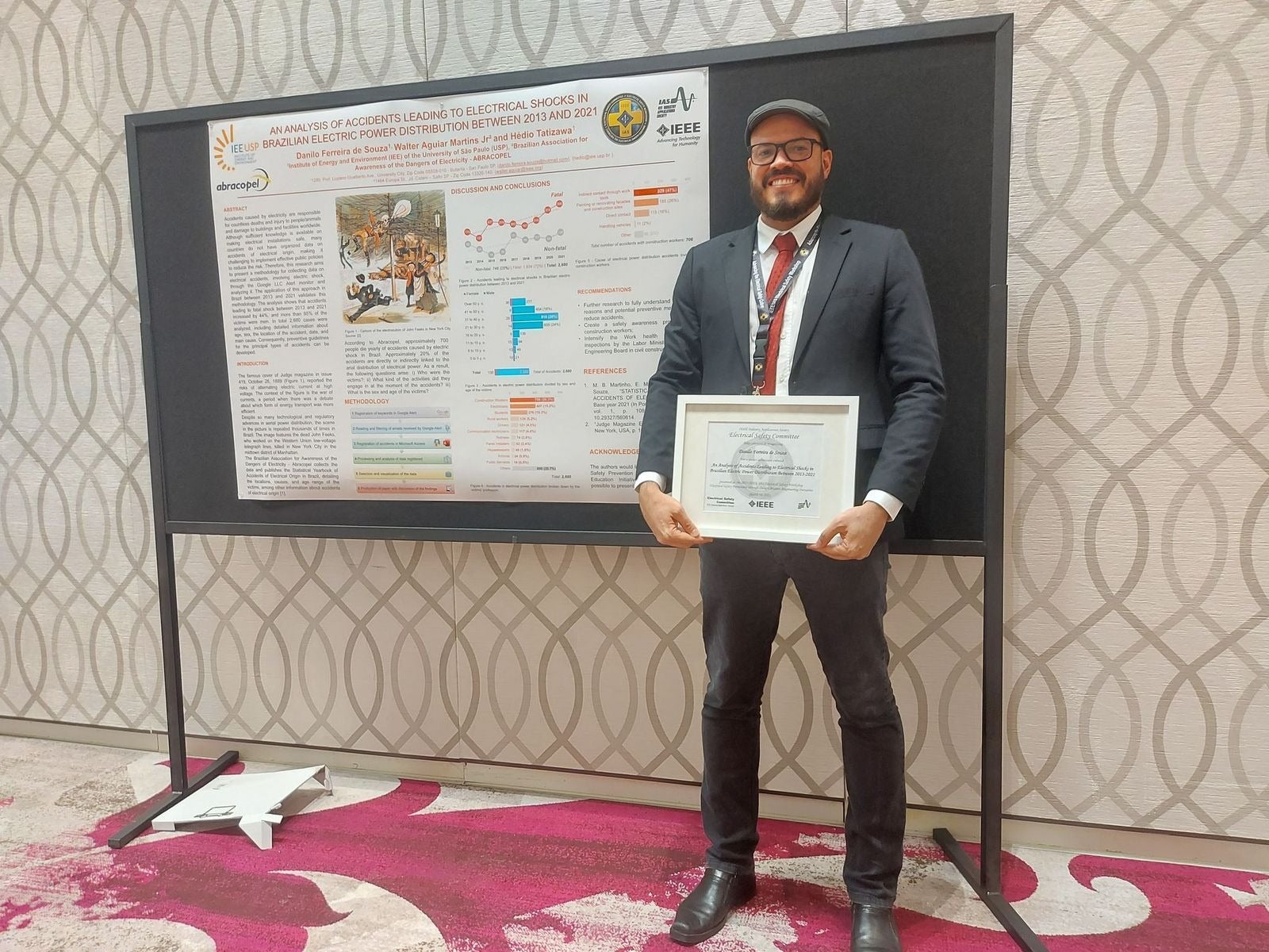 Engenheiro eletricista de MT é o 1º profissional da modalidade do Brasil a receber prêmio em país americano