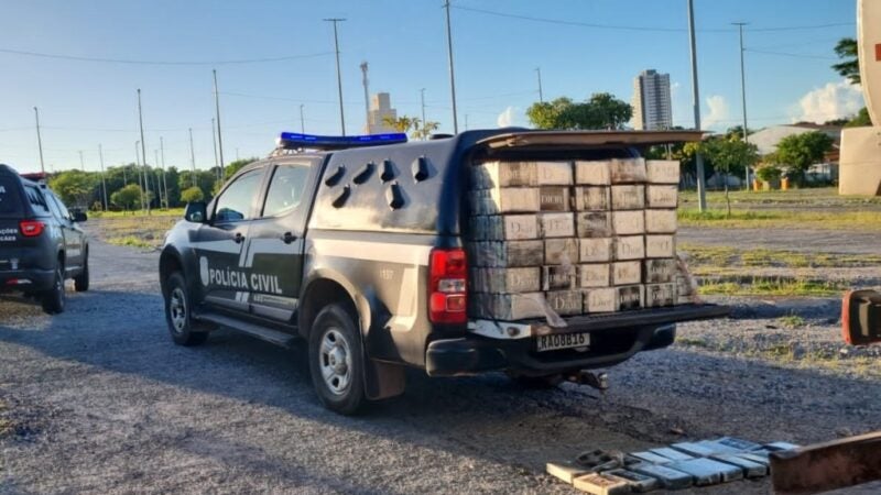 Polícia Civil apreende 328 pacotes de cloridrato de cocaína