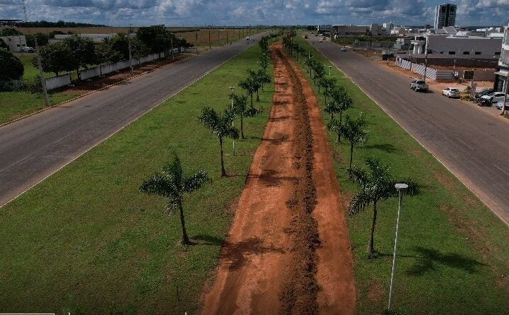 Prefeitura inicia construção de ciclovia e pista de caminhada em avenida de Nova Mutum