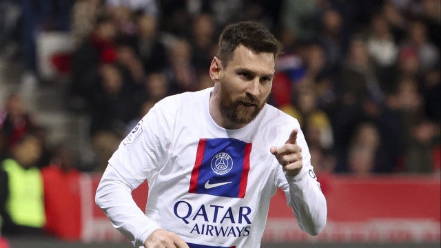 Messi marcou frente ao Nice e deixou Cristiano Ronaldo para trás