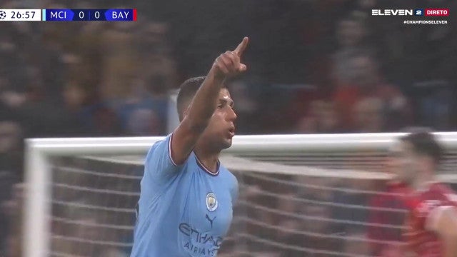 Golaço de Rodri é eleito o mais bonito da semana na Liga dos Campeões