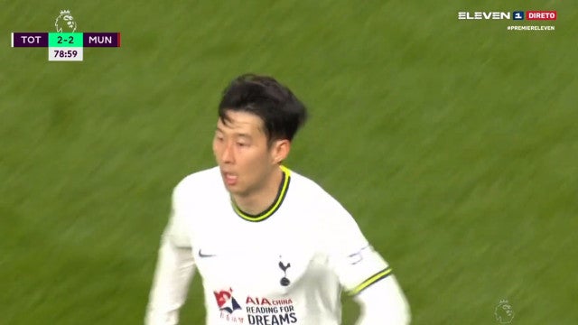 O gol de Son que ‘abalou’ o United e valeu um ponto ao Tottenham