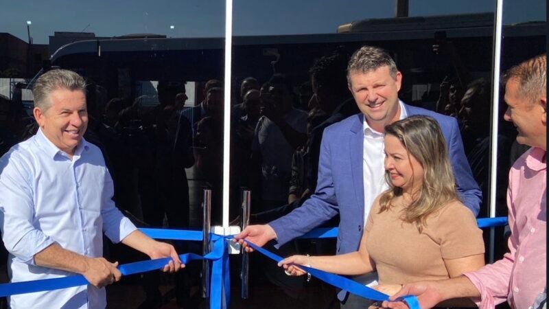Governador inaugura escola e delegacia em Sorriso
