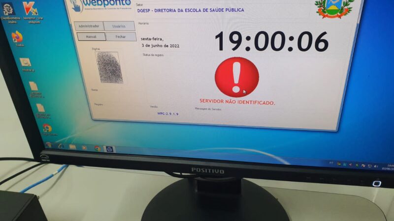 FALHA NO WEB PONTO REGISTRA PRESENÇA DE SERVIDOR EM OUTRAS UNIDADES E MUNICIPIOS