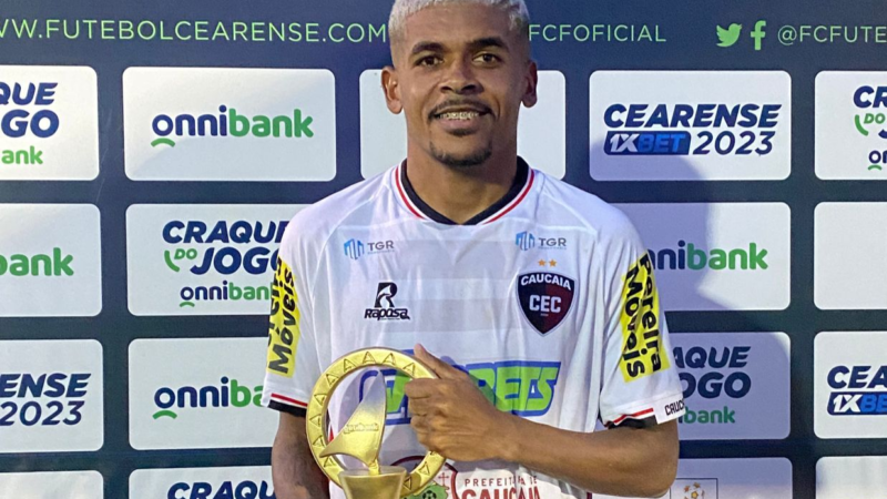 Finalista do Cearense com o Caucaia, atacante Júnior Goiaba mira disputa da Série D