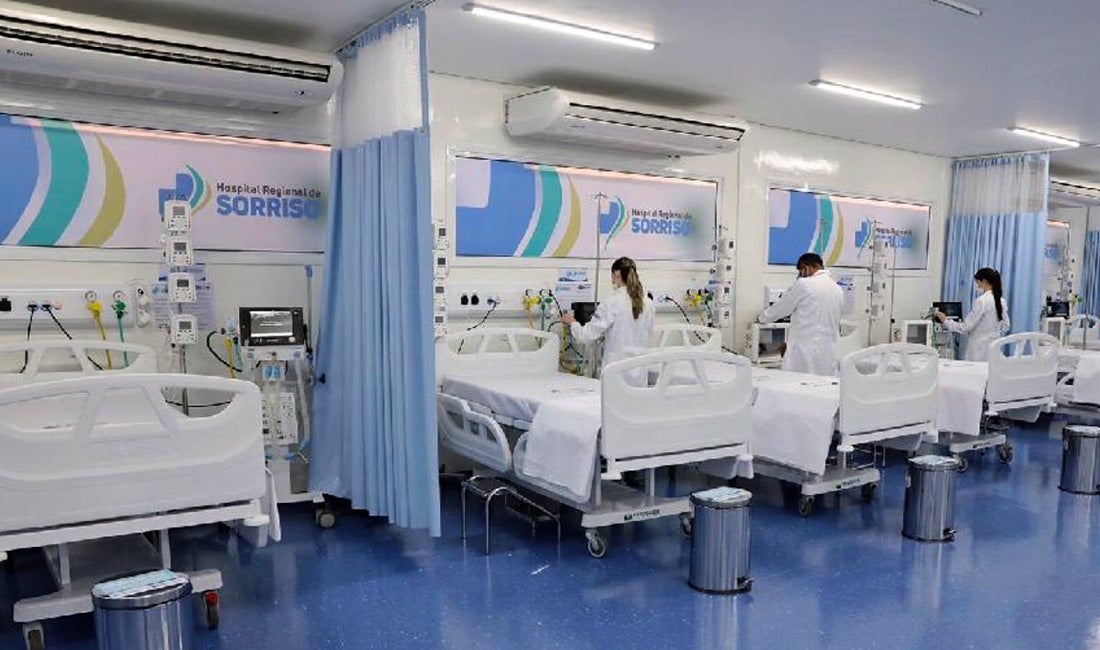 Mauro visita obras de reforma e ampliação do hospital regional de Sorriso; “excelente condição”