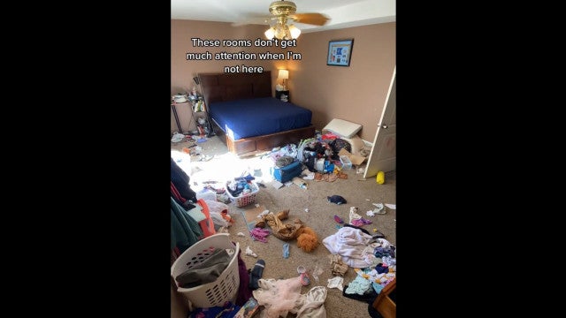 Mulher grava vídeo limpando a casa enquanto ex-parceiro não dá a mínima