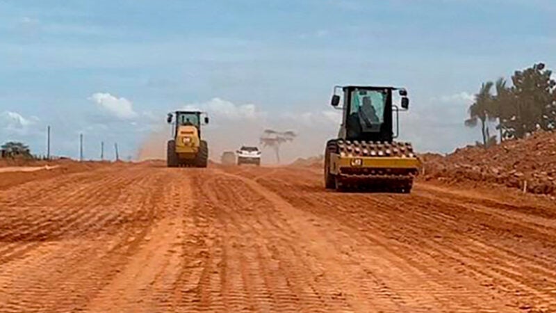 Sinfra da continuidade a obras de pavimentação asfáltica na MT-170