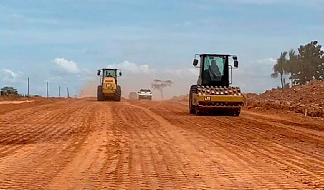 Sinfra da continuidade a obras de pavimentação asfáltica na MT-170