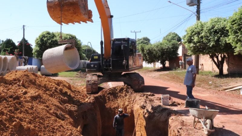 Prefeitura de Guarantã, realiza obras de drenagens para asfaltamento dos bairros Guaranorte e Agapito