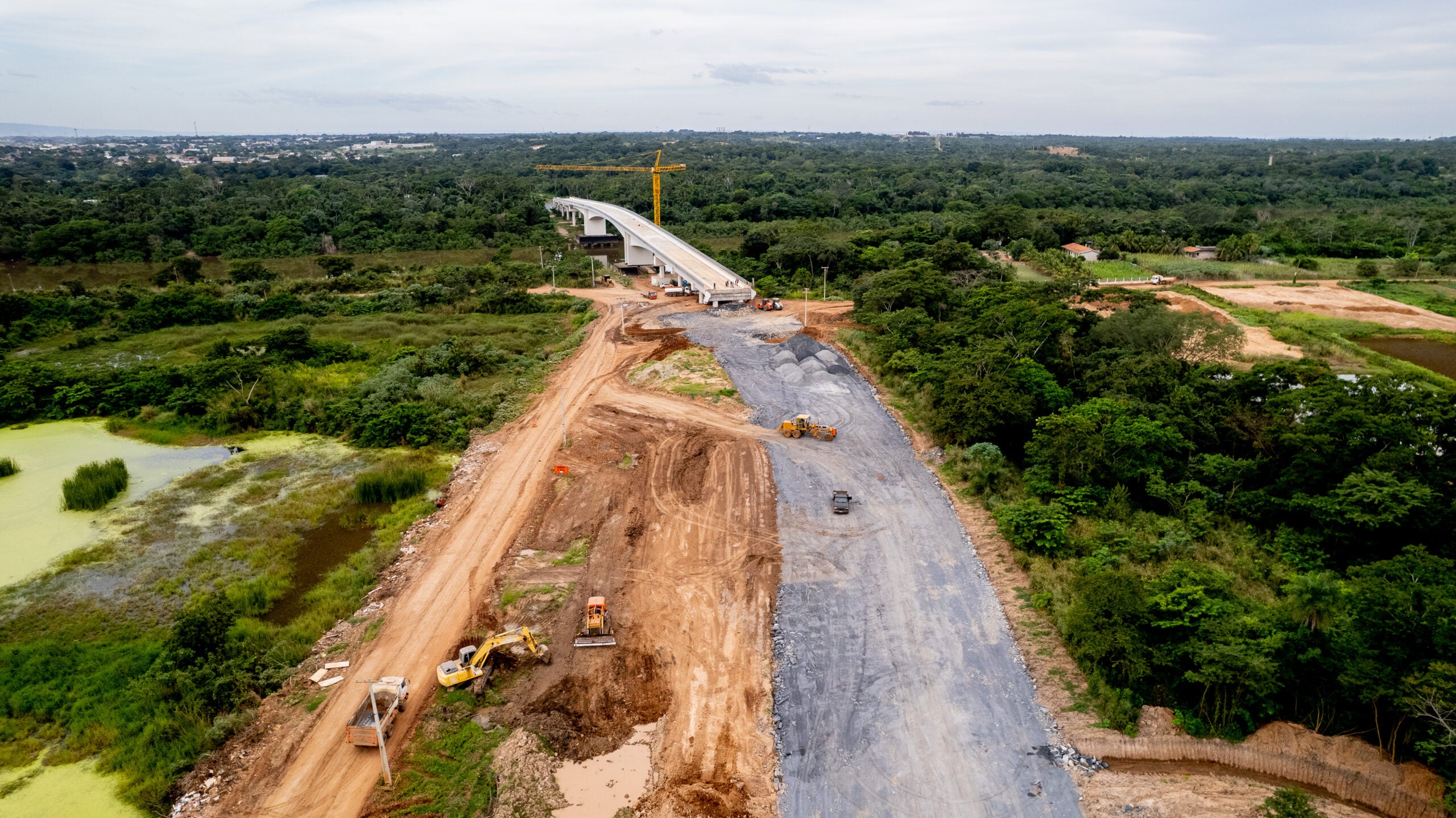 Governo do Estado começa a implantar acesso a ponte que vai interligar Cuiabá e Várzea Grande