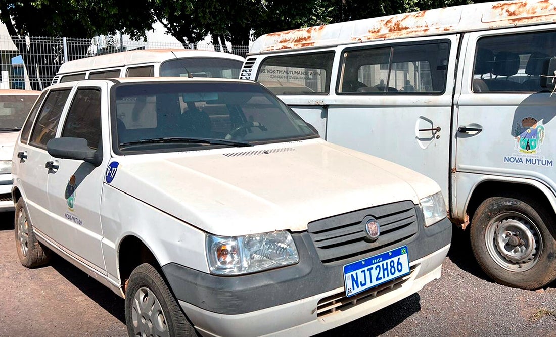 Prefeitura de Nova Mutum leiloará mais de 15 veículos e maquinários